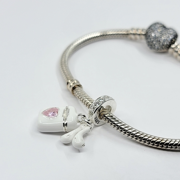 Charm for Bracelet Sterling Silver 925 Airpod - Picture 5 of 6